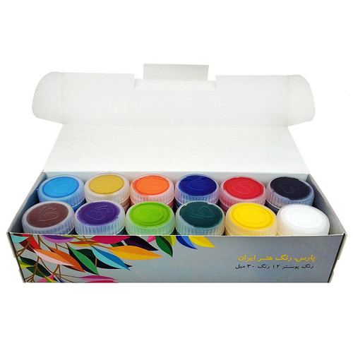 گواش 12 رنگ پارس