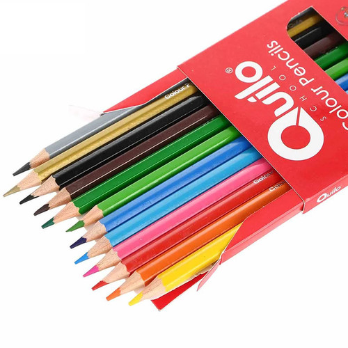 مداد رنگی 12 رنگ کوییلو Quilo جعبه مقوایی