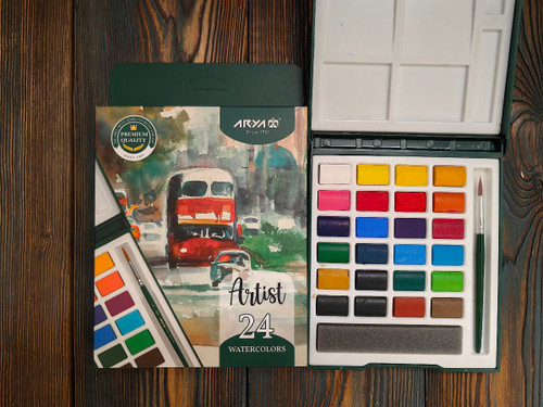 قیمت و خرید آبرنگ آریا آرتیست ۲۴ رنگ