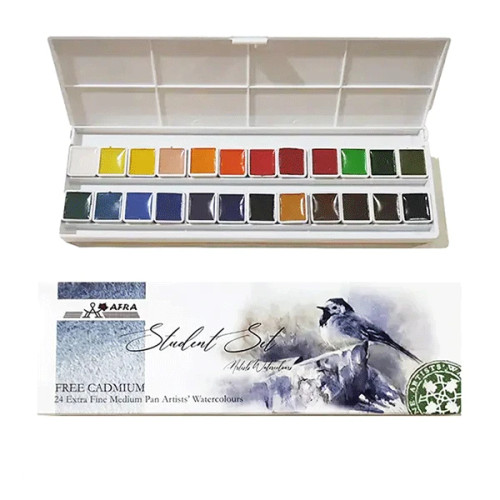 خرید و قیمت آبرنگ 24 رنگ افرا