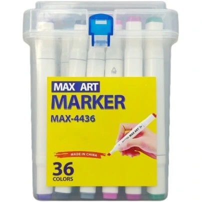 خرید و قیمت ماژیک مکس آرت 36 رنگ مدل کلاسیک دو سر