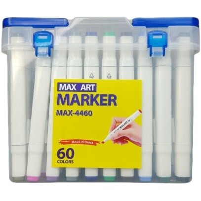 خرید و قیمت ماژیک مکس آرت 60 رنگ مدل کلاسیک دو سر