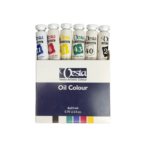 رنگ روغن وستا 6 رنگ 21 میل