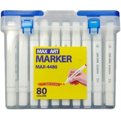 خرید و قیمت ماژیک مکس آرت 80 رنگ مدل کلاسیک دو سر