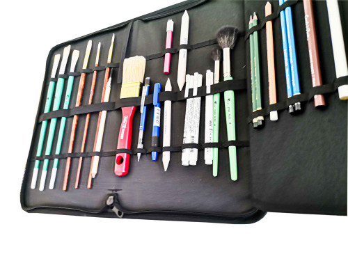 کیف قلم مو 3 لت (سه تکه) برزنتی