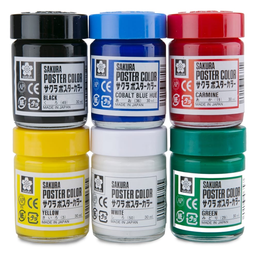 گواش 6 رنگ ساکورا