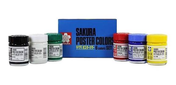 گواش 6 رنگ ساکورا