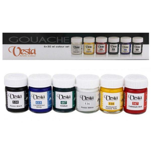 گواش وستا 6 رنگ