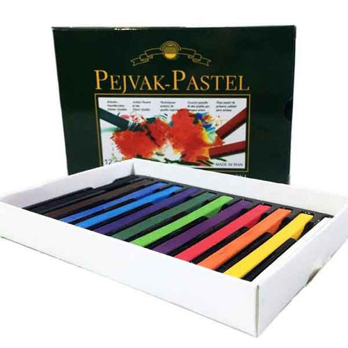 پاستل گچی 12 رنگ پژواک مدل XR12